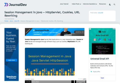 
                            13. Servlet Session Management - JournalDev