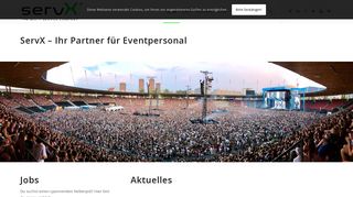 
                            2. ServX Professionelles Eventpersonal und Personalplanung