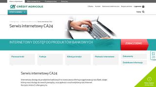 
                            3. Serwis internetowy CA24 - Bankowość elektroniczna ... - Credit Agricole
