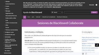 
                            4. Sesiones de Blackboard Collaborate | Ayuda de Blackboard