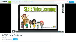 
                            4. SESIS New Features on Vimeo