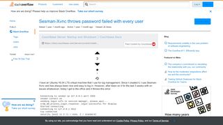 
                            11. Sesman-Xvnc throws password failed with every user - Stack Overflow