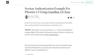 
                            6. Session Authentication Example For Phoenix 1.3 Using Guardian 1.0 ...