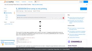 
                            5. $_SESSION Error array is not printing - Stack Overflow