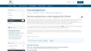 
                            6. Session expired error when logging into cPanel - Knowledgebase ...