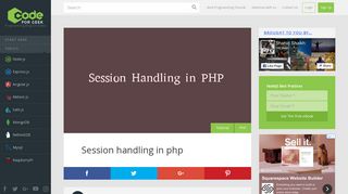 
                            8. Session handling in php – Codeforgeek