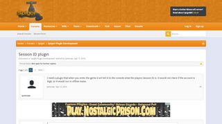 
                            4. Session ID plugin | SpigotMC - High Performance Minecraft