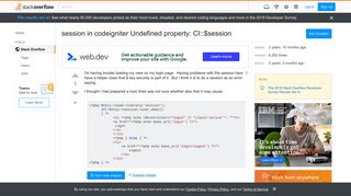 
                            2. session in codeigniter Undefined property: CI::$session - Stack Overflow