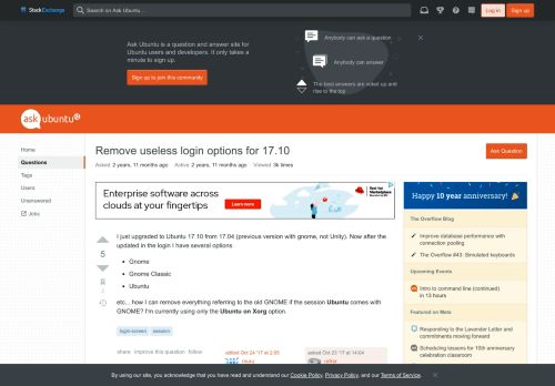 
                            1. session - Remove useless login options for 17.10 - Ask Ubuntu