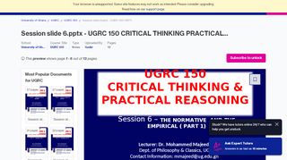 
                            5. Session slide 6.pptx - UGRC 150 CRITICAL THINKING PRACTICAL ...