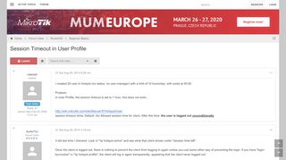 
                            2. Session Timeout in User Profile - MikroTik