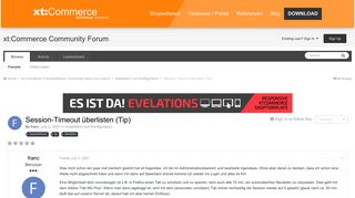 
                            3. Session-Timeout überlisten (Tip) - Installation und Konfiguration ...