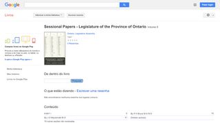 
                            13. Sessional Papers - Legislature of the Province of Ontario