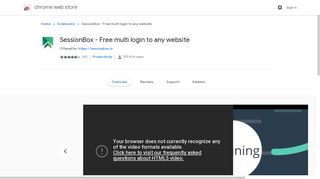 
                            8. SessionBox - Free multi login to any website - Chrome वेब स्टोर