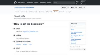 
                            3. SessionID · Stickymaddness/Procurement Wiki · GitHub