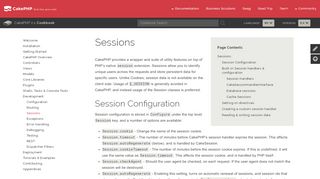 
                            3. Sessions - 2.x - CakePHP cookbook