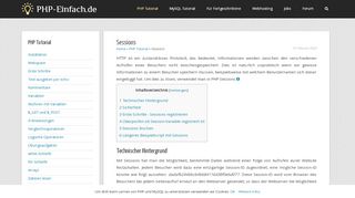 
                            2. Sessions – PHP lernen - PHP-Einfach