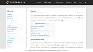 
                            1. Sessions – PHP lernen