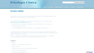 
                            8. Sessões online - Psicologia Clínica - Google Sites