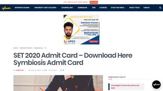 
                            3. SET 2019 Admit Card – Download Here | AglaSem Admission