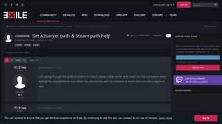 
                            1. Set A3server path & Steam path help - Setup - Exile Mod