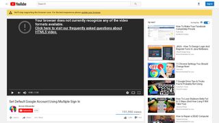 
                            7. Set Default Google Account Using Multiple Sign In - YouTube