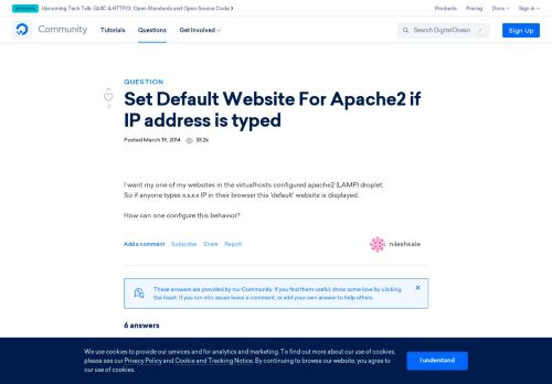 
                            3. Set Default Website For Apache2 if IP address is typed | DigitalOcean