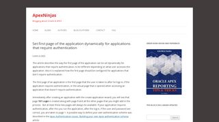 
                            13. Set first page of the application dynamically for applications that ...