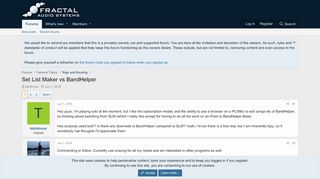 
                            12. Set List Maker vs BandHelper | Fractal Audio Systems Forum