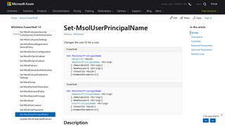 
                            2. Set-MsolUserPrincipalName (MSOnline) | Microsoft Docs