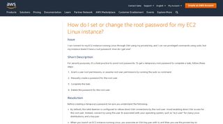 
                            13. Set or Change the Root Password for an EC2 Linux Instance - AWS