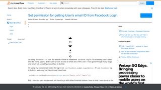 
                            13. Set permission for getting User's email ID from Facebook Login ...