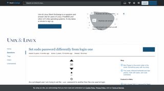 
                            4. Set sudo password differently from login one - Unix & Linux Stack ...