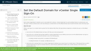 
                            1. Set the Default Domain for vCenter Single Sign-On - VMware Docs