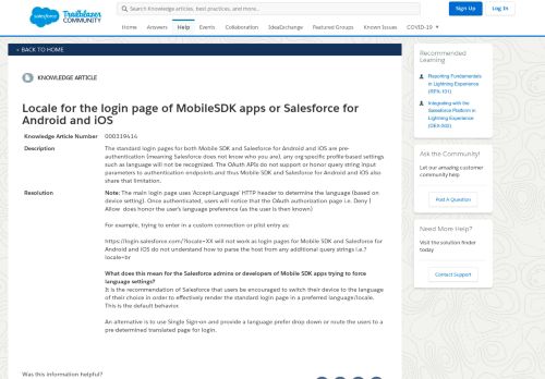 
                            3. Set the locale for the login page of MobileSDK apps or Salesforce for ...