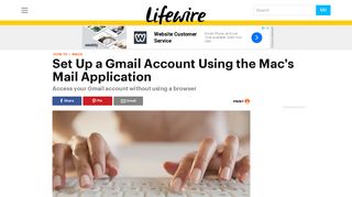 
                            8. Set up a Gmail Account Using the Mac's Mail Application - Lifewire