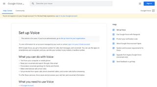 
                            5. Set up a Google Voice account - Computer - Google Voice Help