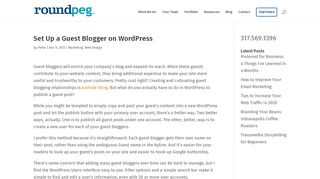 
                            13. Set Up a Guest Blogger on WordPress - Roundpeg