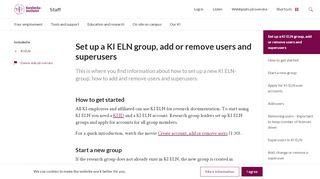 
                            13. Set up a KI ELN group, add or remove users and superusers | Staff ...