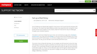 
                            5. Set up a Mail Relay - Rackspace Support