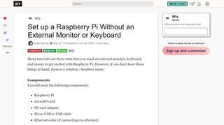 
                            13. Set up a Raspberry Pi Without an External Monitor or Keyboard ...