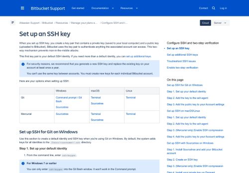 
                            7. Set up an SSH key - Atlassian Documentation