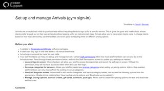 
                            11. Set up and manage Arrivals (gym sign-in) - MINDBODY Support