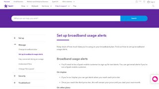 
                            11. Set up broadband usage alerts | Spark NZ