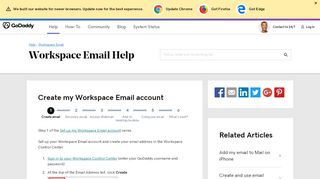 
                            3. Set up email addresses | Workspace Email - GoDaddy Help US