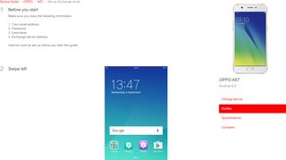 
                            6. Set up Exchange email - OPPO A57 - Android 6.0 - Device Guide