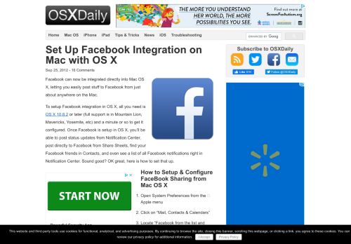 
                            11. Set Up Facebook Integration on Mac with OS X