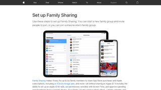 
                            12. Set up Family Sharing - Apple Support