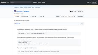 
                            5. Set up GitHub push with SSH keys · GitHub
