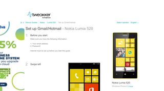 
                            4. Set up Gmail/Hotmail - Nokia Lumia 520 - Windows Phone 8 - Device ...